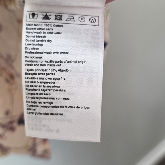 ba&sh Blouna Cotton Floral Printed Top Boho Cotton 2 - Picture 5 of 8